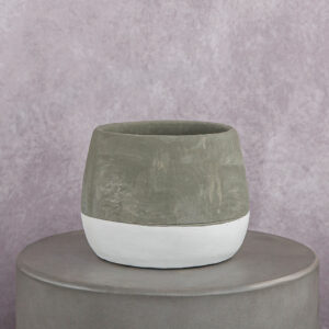 Grey Cement Vase