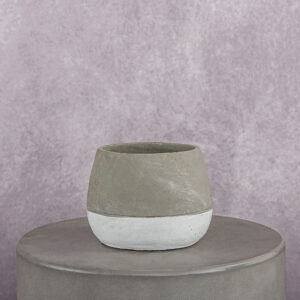 Grey Cement Vase