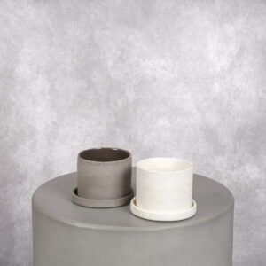 Grey/White Ceramic Vase