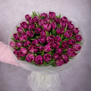 Purple Double Tulips Bouquet